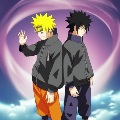 Naruto and Sasuke in Divine Light