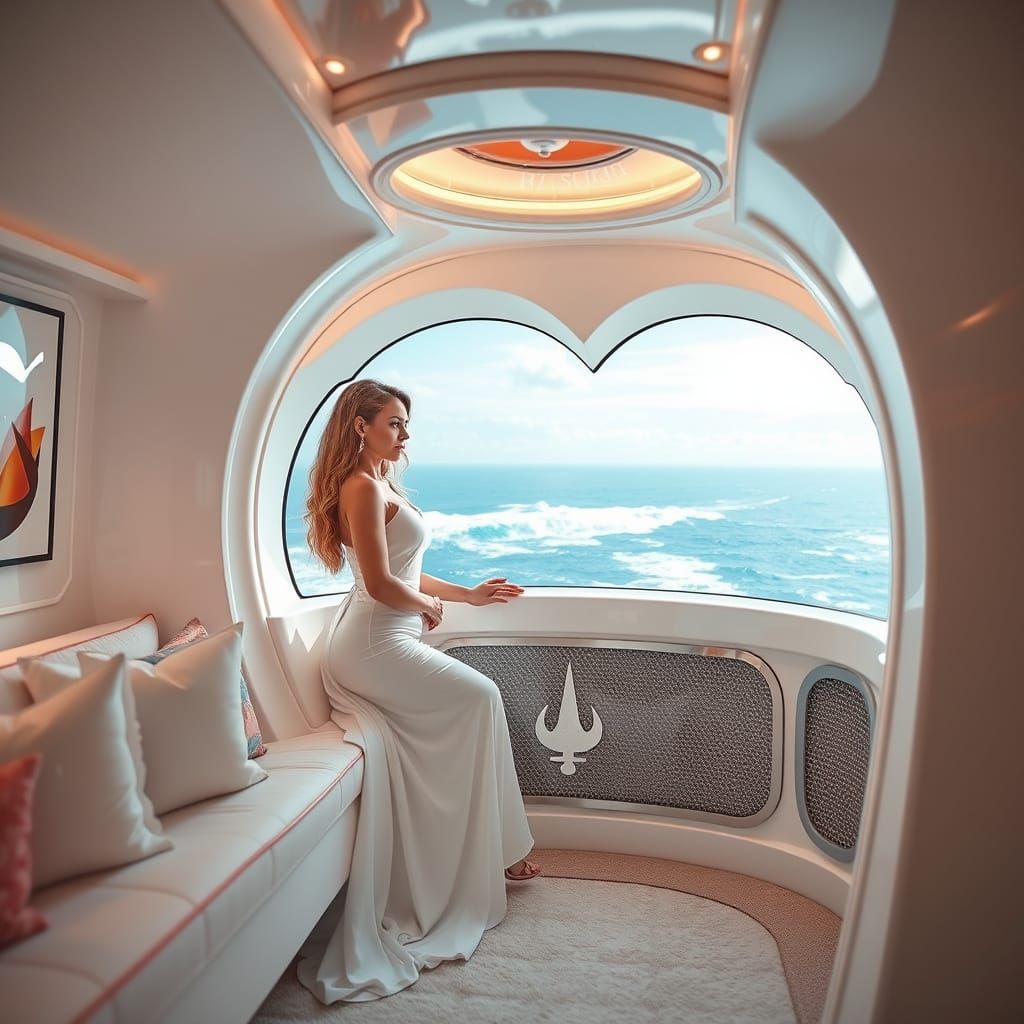 Romantic Cruise Ship Scene with Stunning Visuals