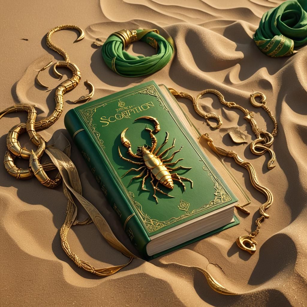Fantasy Book Cover: The Scorpion Cure in Desert