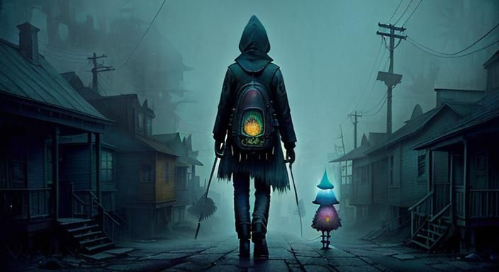 Louisiana Poverty Masterpiece in Vector Art Style