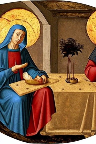 Nun and Bishop Share Toast: Medieval Style