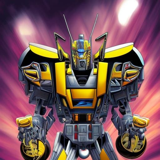 Transformers Bumblebee and Optimus Prime Comic Art