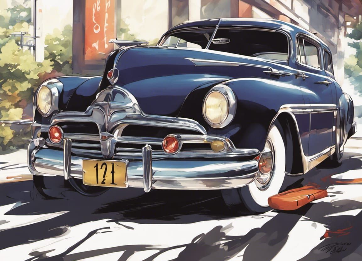 Fabulous Hudson Hornet in Anime Style