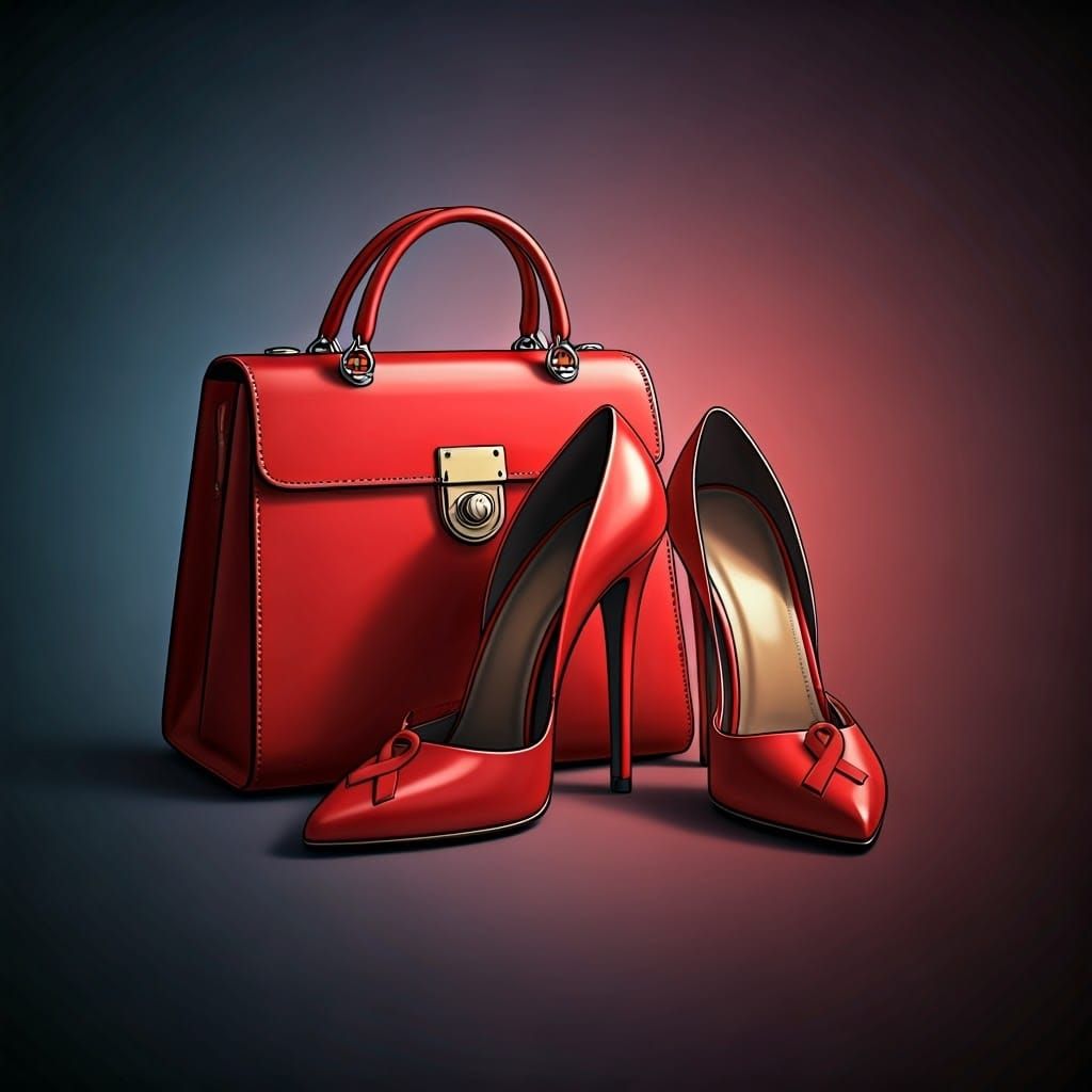 Elegant Red High Heels Raise HIV/AIDS Awareness in Cyberpunk...
