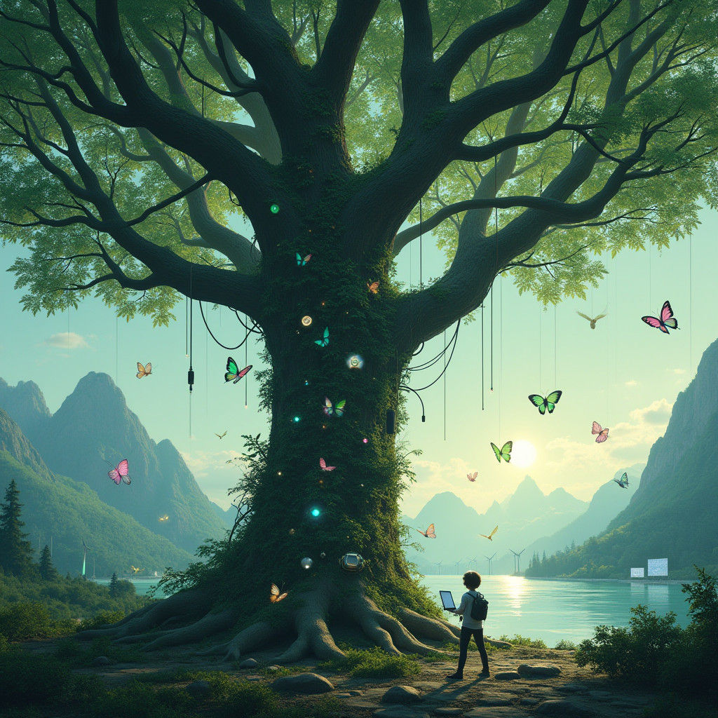 Symbiosis: Tree Entwined with Technology