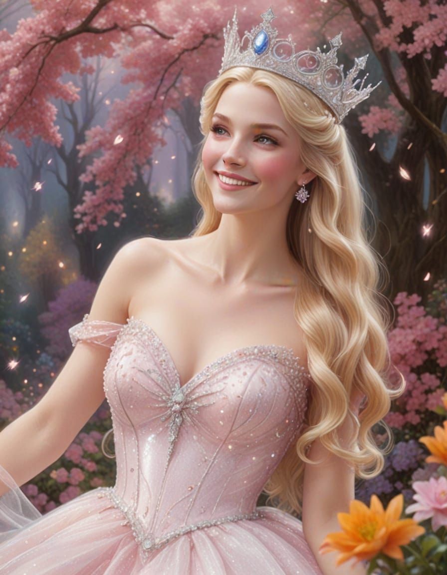 Whimsical Good Witch in Ethereal Fantasy Style