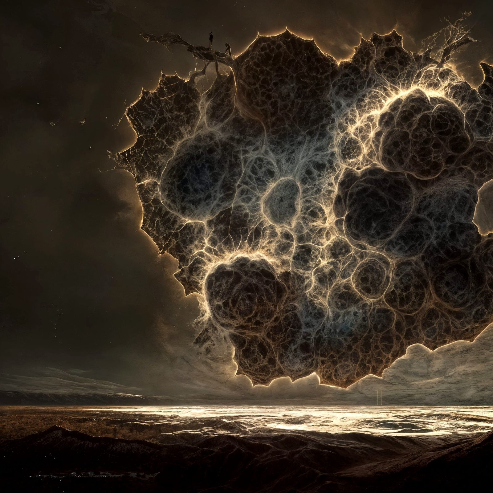 Gigantic Fractal Structure on Desolate Landscape