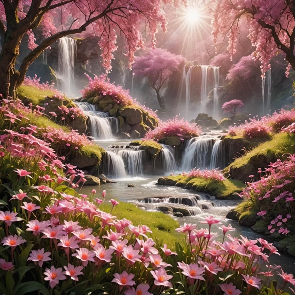 A Beautiful Pink Fantasy World