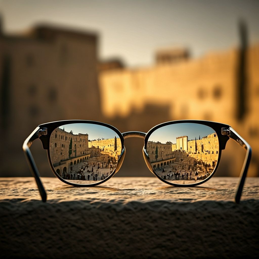 Second Temple Reflected in Golden Light