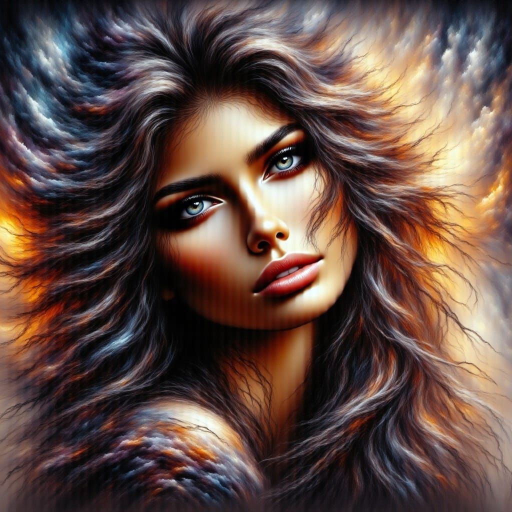 Hyperrealistic Spirit of Nature Goddess in Splash Art Style