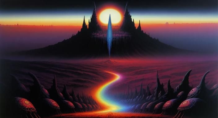 Surreal Landscape Inspired by Masters of the Macabre