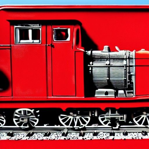 The Little Red Engine: A Colorful Illustration