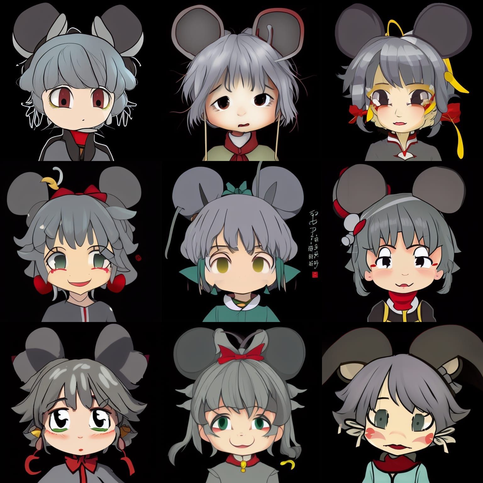 Nazrin Touhou Smug Face with Cheese Piles