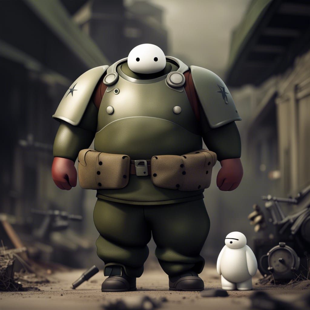 Baymax as World War Two Soldier
