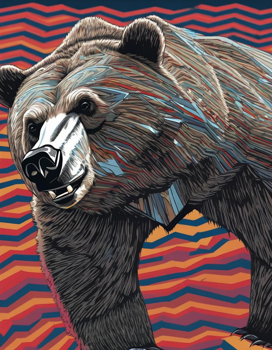 AI Generated Zig-Zag Bear Anomaly