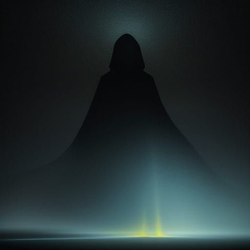 Ethereal Figure Radiates Golden Aura