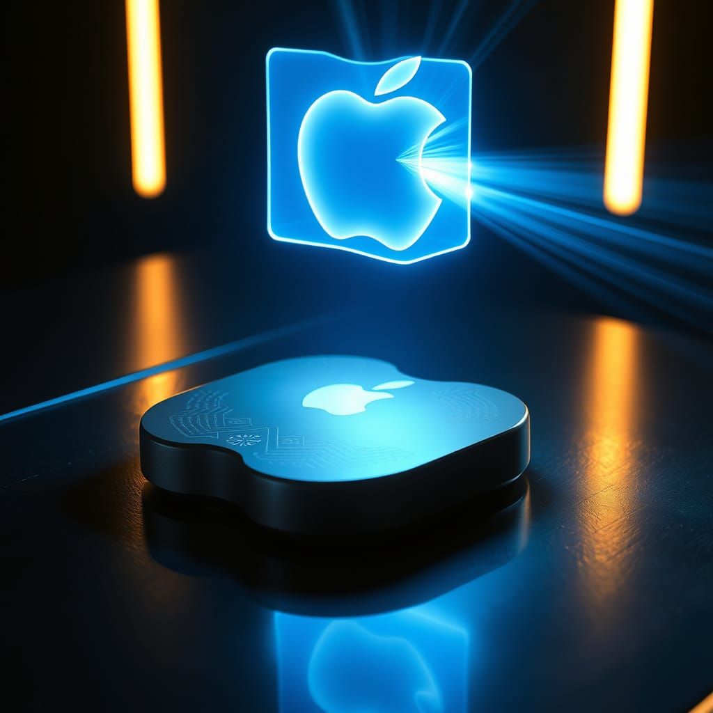 Sleek Sci-Fi Hologram Embodies High-Octane Film Still