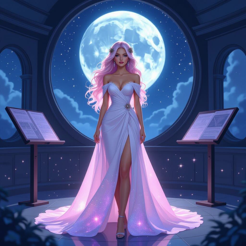 Celestial Cartographer in Ethereal Dreamscape