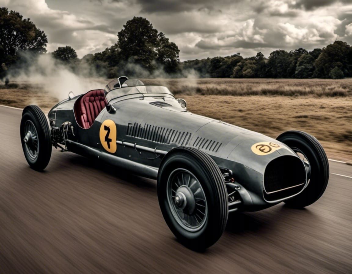 Vintage 30s Hotrod Races at High Speed