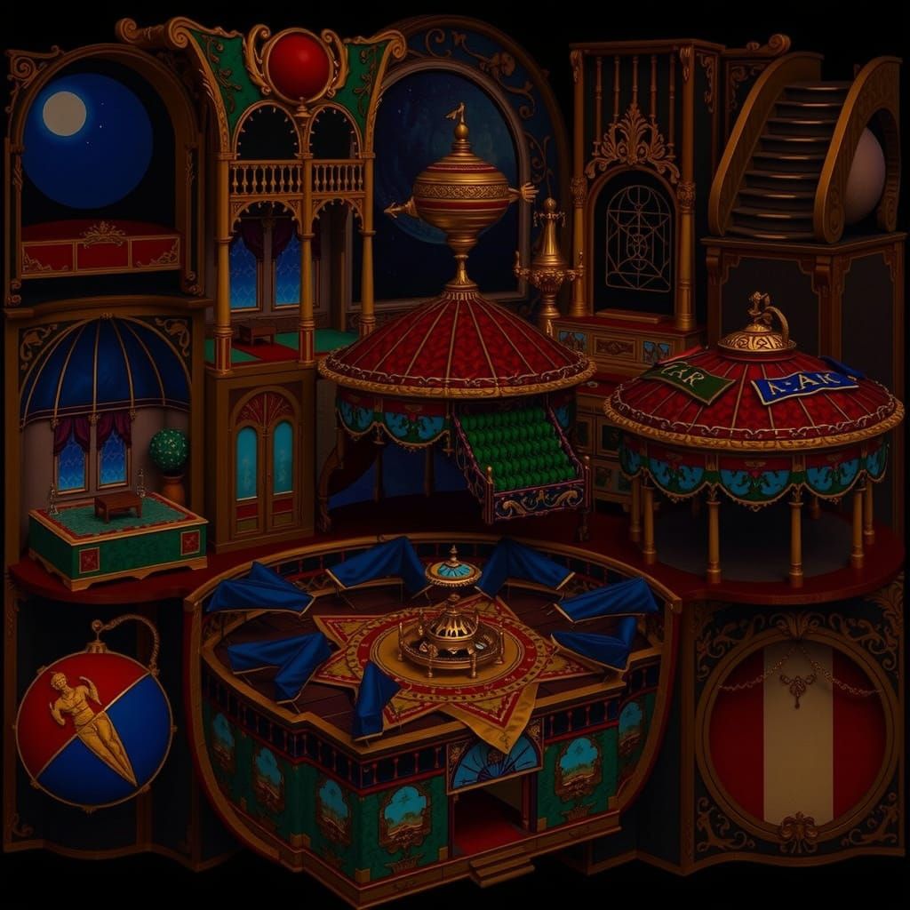 Victorian Fairy Palace in the Style of Richard Dadd