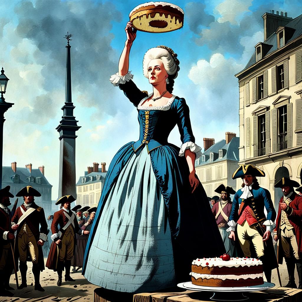 Wacky Historical Photo of Marie Antoinette: "Let them Eat Ca...