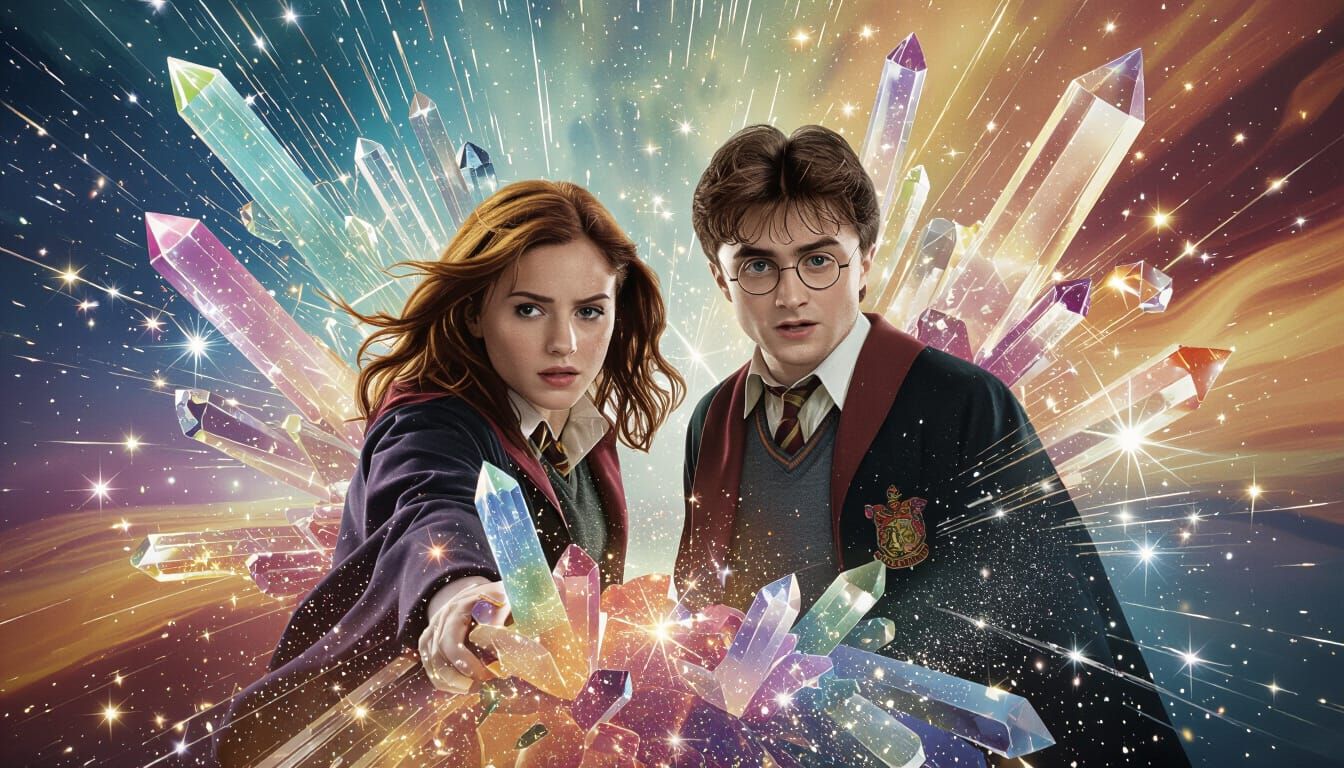 Harry Potter and Ginny Weasley in Surreal Explosion