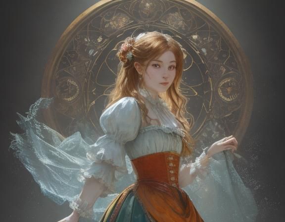 Porcelain Ballerina in Music Box, Monet Style