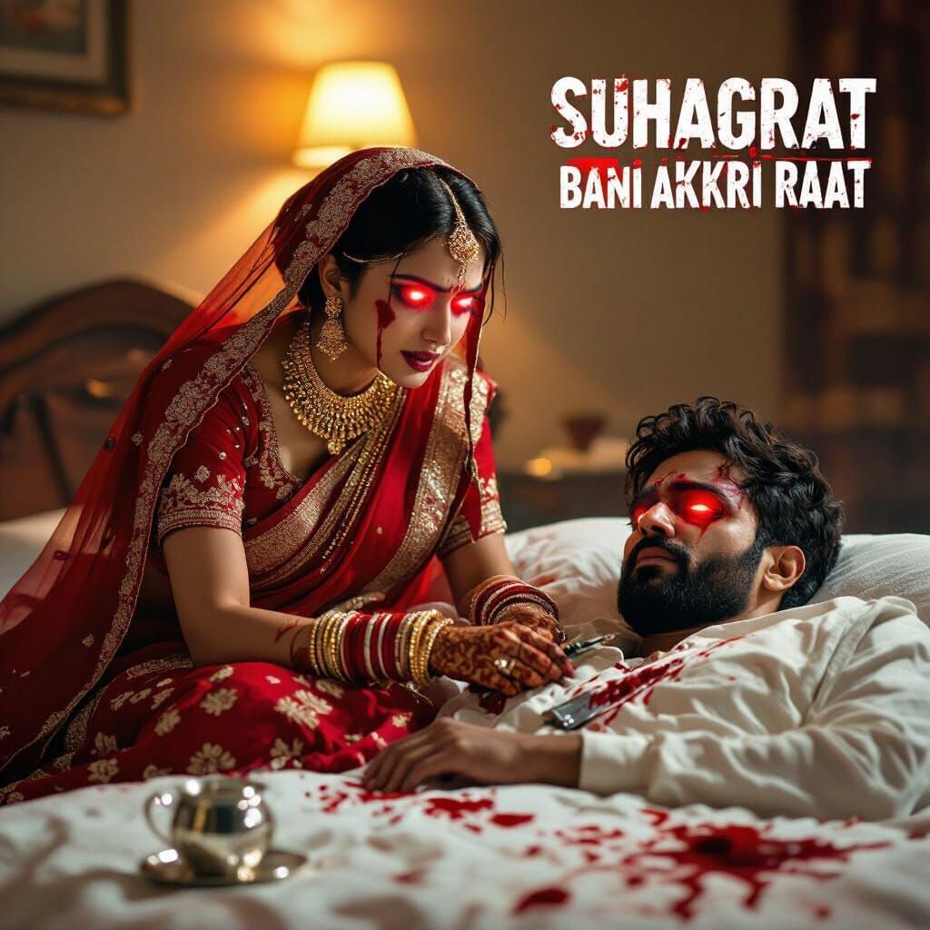 Emotional Indian Bride: Cinematic Scene