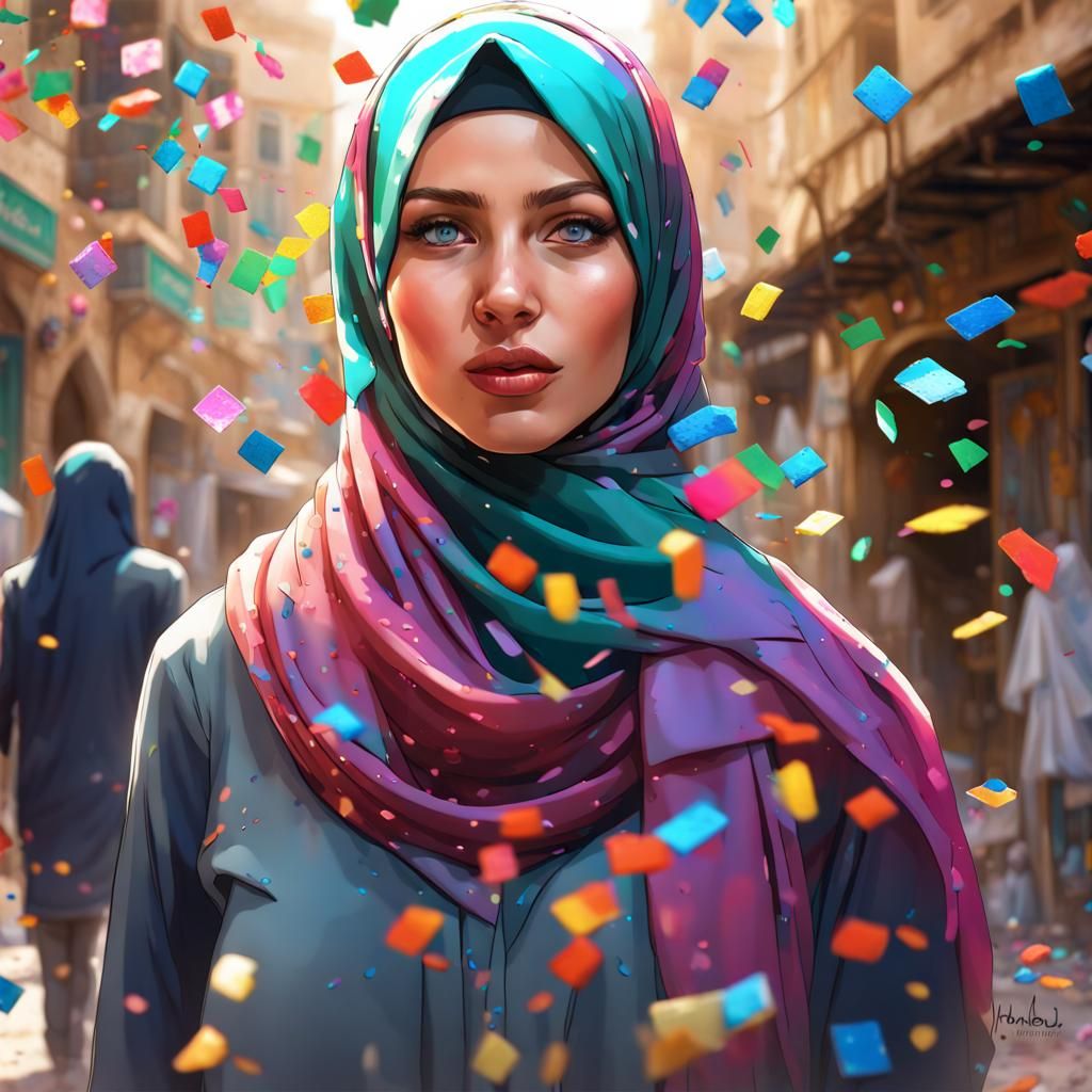فاطمة في الخليل (Fatima in Hebron) | 🇵🇸 artistic confetti ...