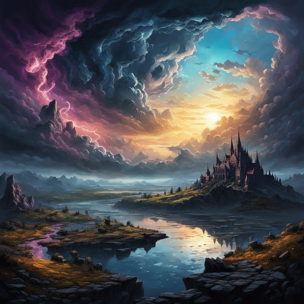 Epic Fantasy Worlds Collide in a Swirling Storm of Color