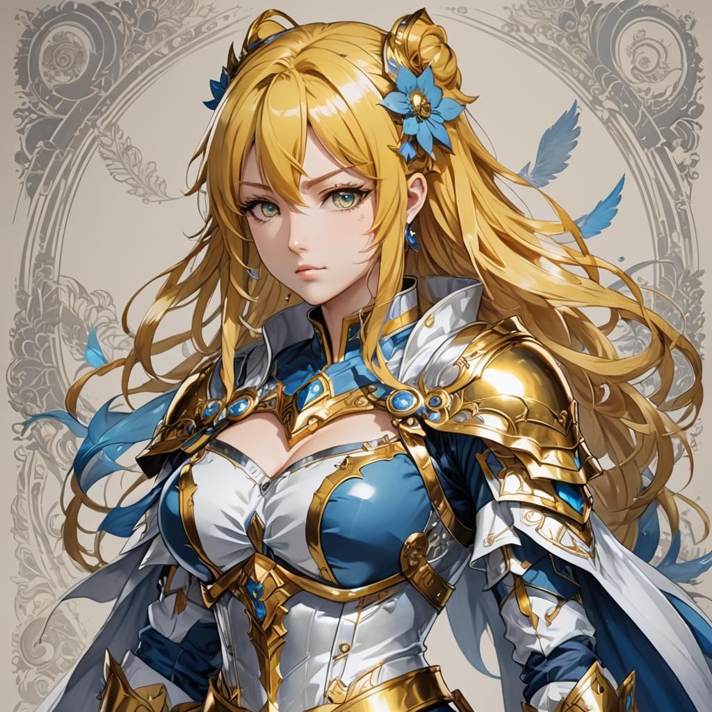 Blonde anime female character 1