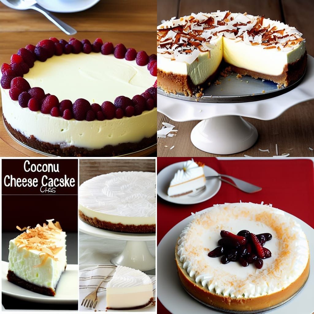 Delicious Coconut Cheesecake