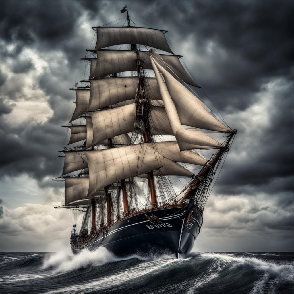 Hyperrealistic By The Wind Sailor Photograph