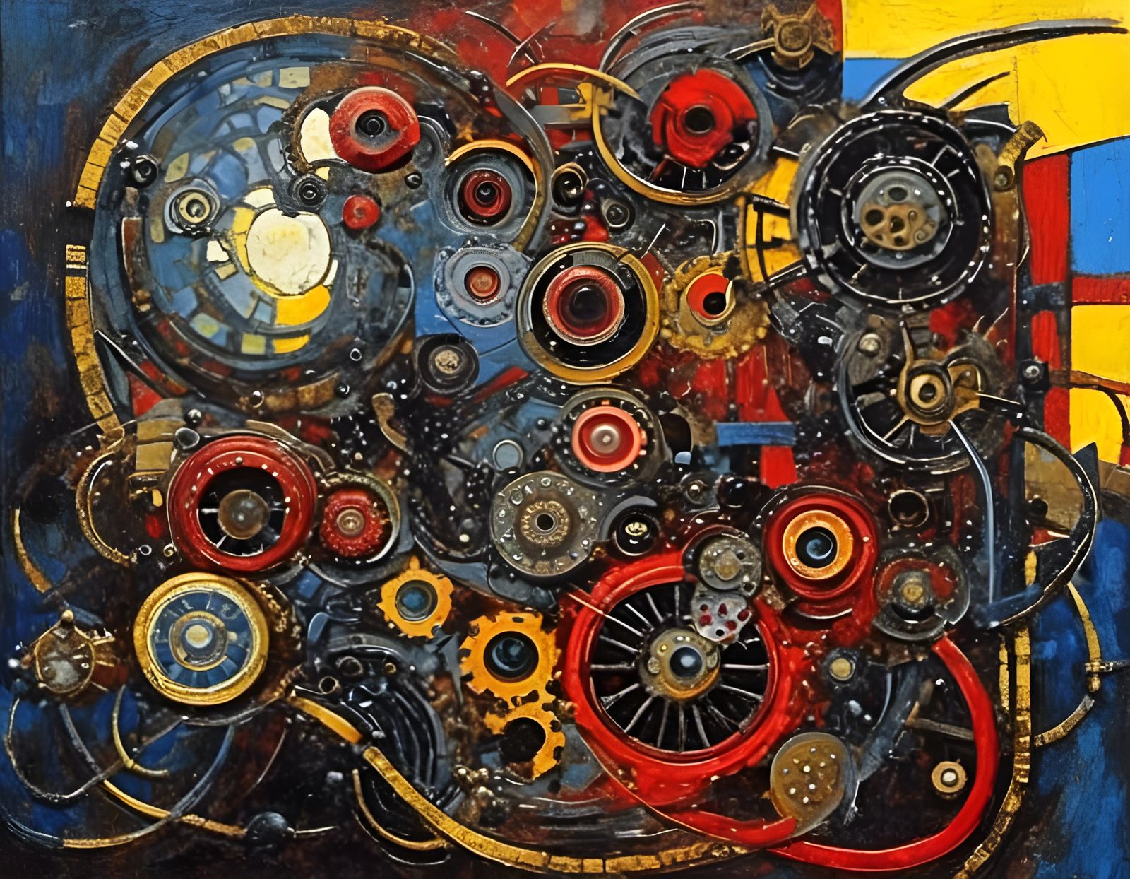 Flesh Abomination Symbiote Infection in Expressionist Style