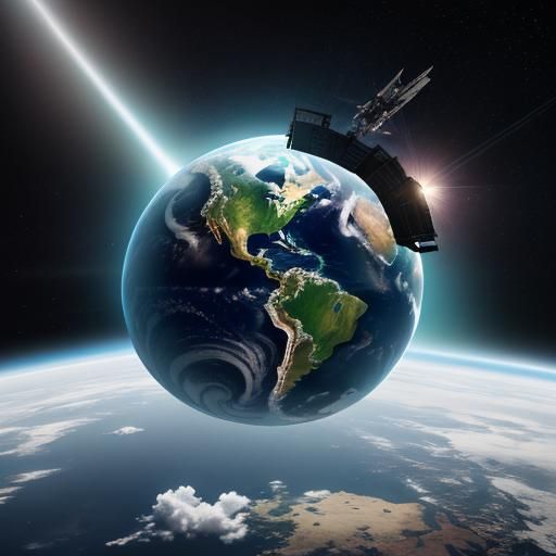 Surreal Space Between Heaven and Earth