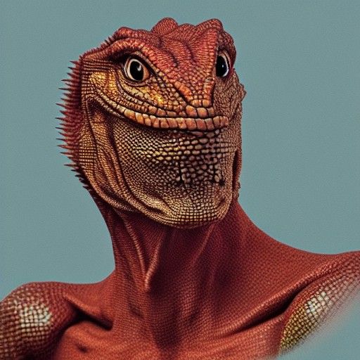 Lizard Man Generated by AI