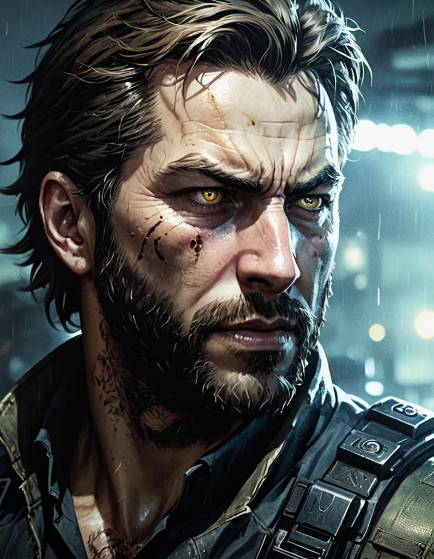 Heroic Leader Commands Tactical Squad in Grim Setting