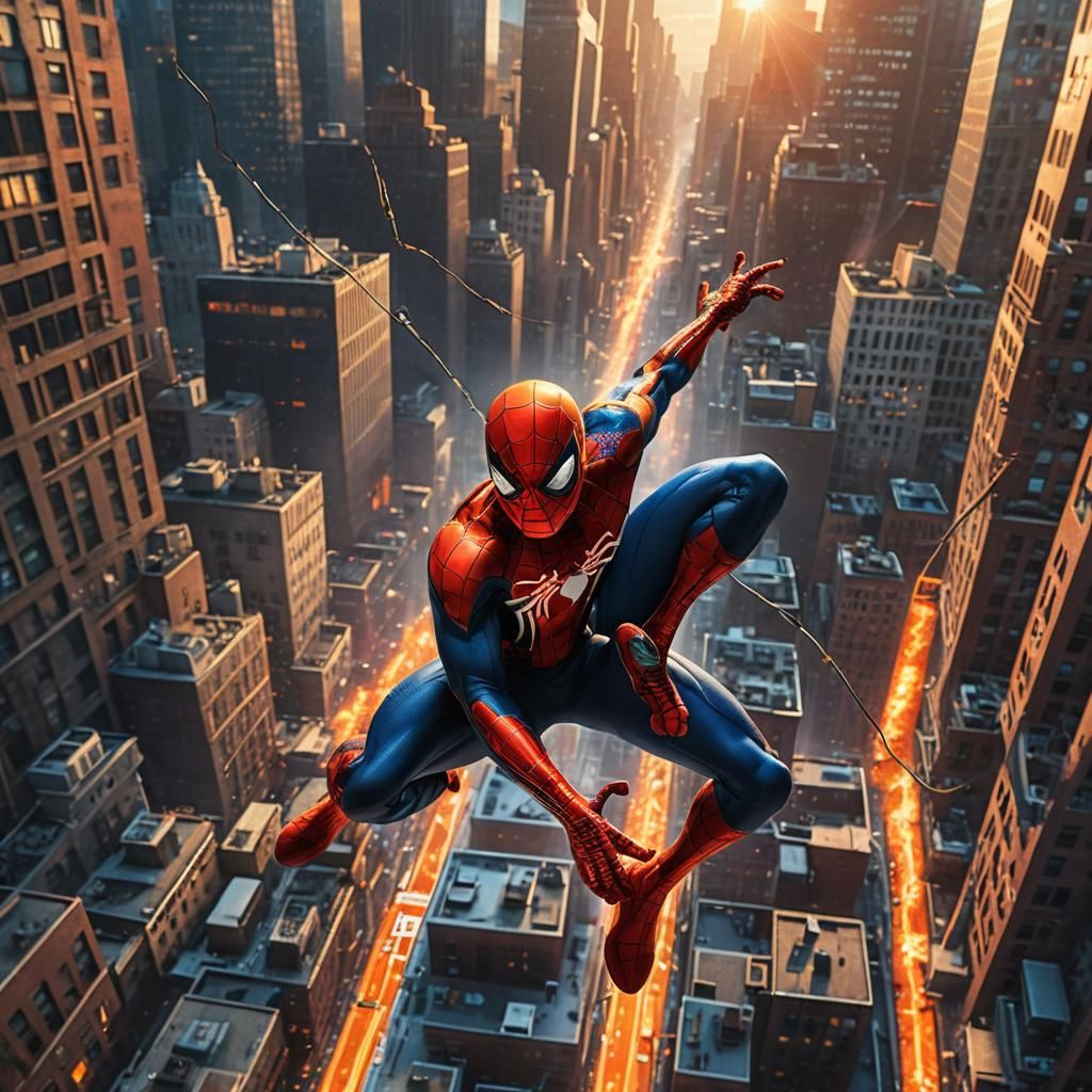 Spiderman Swings Through NYC: Digital Matte Painting
