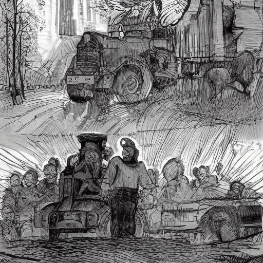 A knock on the window, a monstrous hand gleamed,
Large Marge, the truck driver, a sight to be dreamed.
Peewee, beside he...