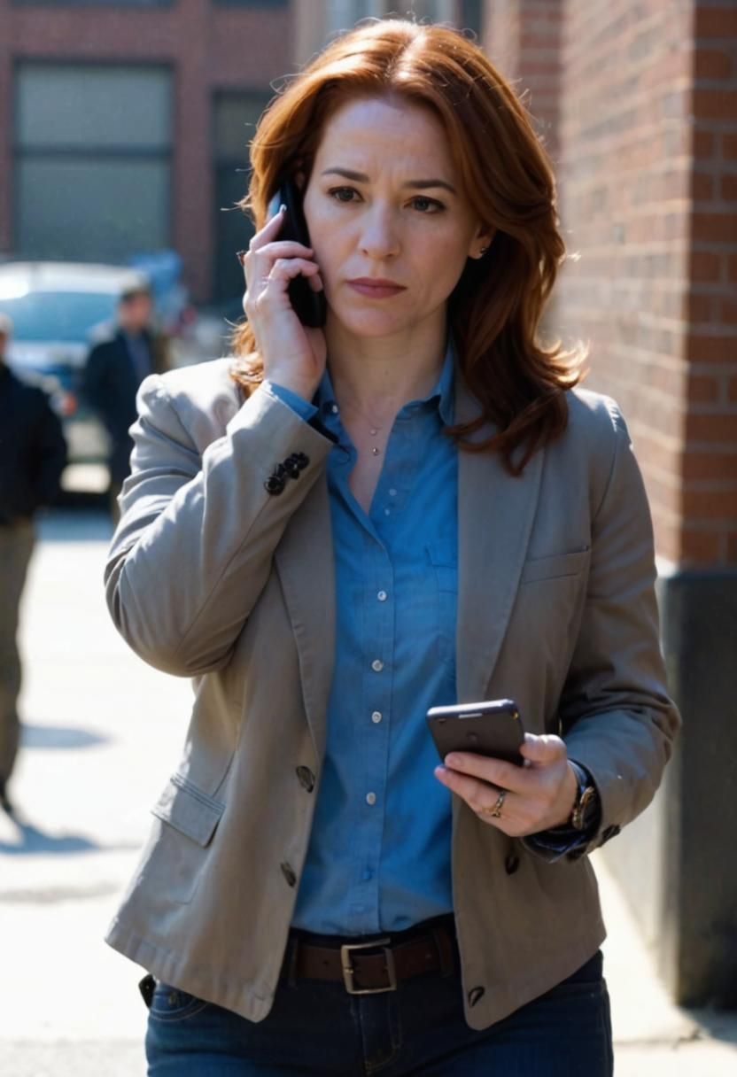 Detective Holowitz at Crime Scene