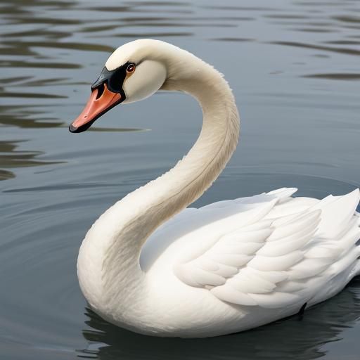 Elegant Swan Image Generated by AI