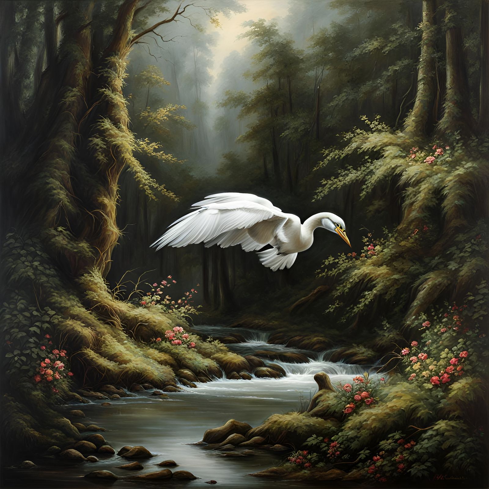 Surreal Digital Portrait Inspired by Reusens