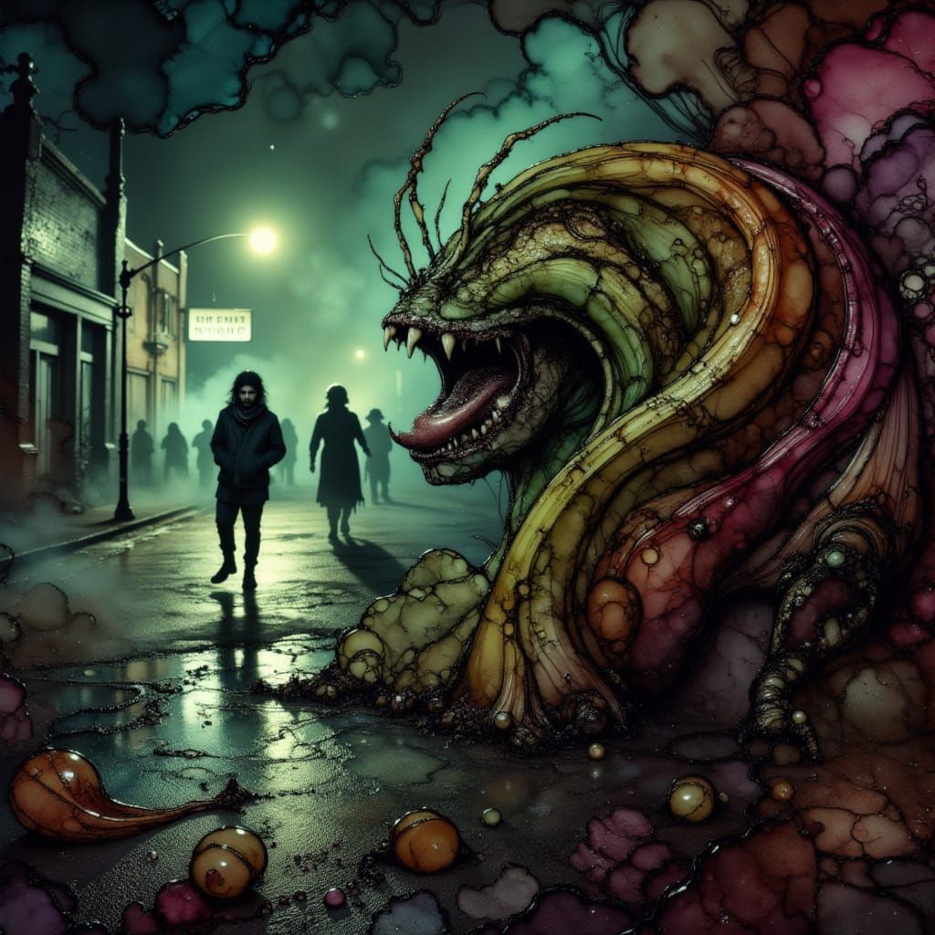 Eerie Oakland Zombies Devouring Glowing Plants