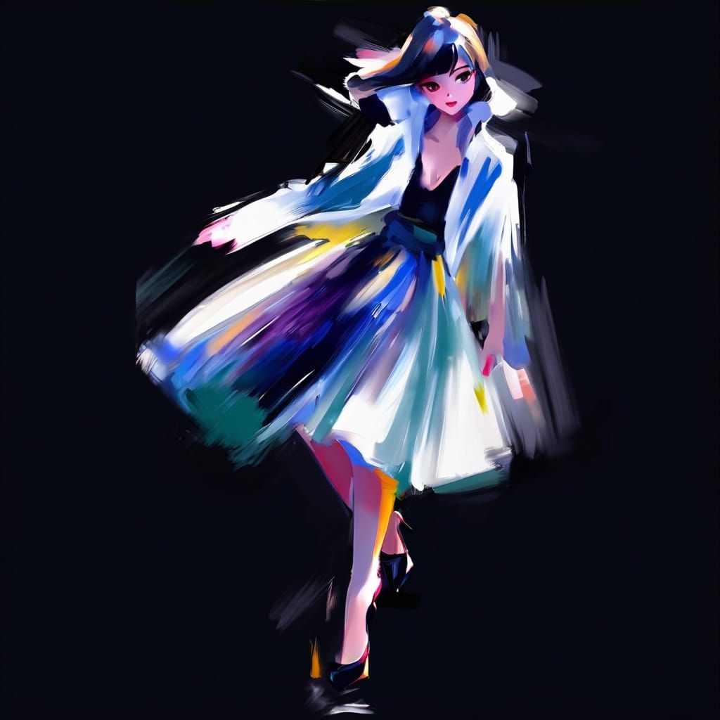 Expressive Anime Eyes in Digital Abstract Style