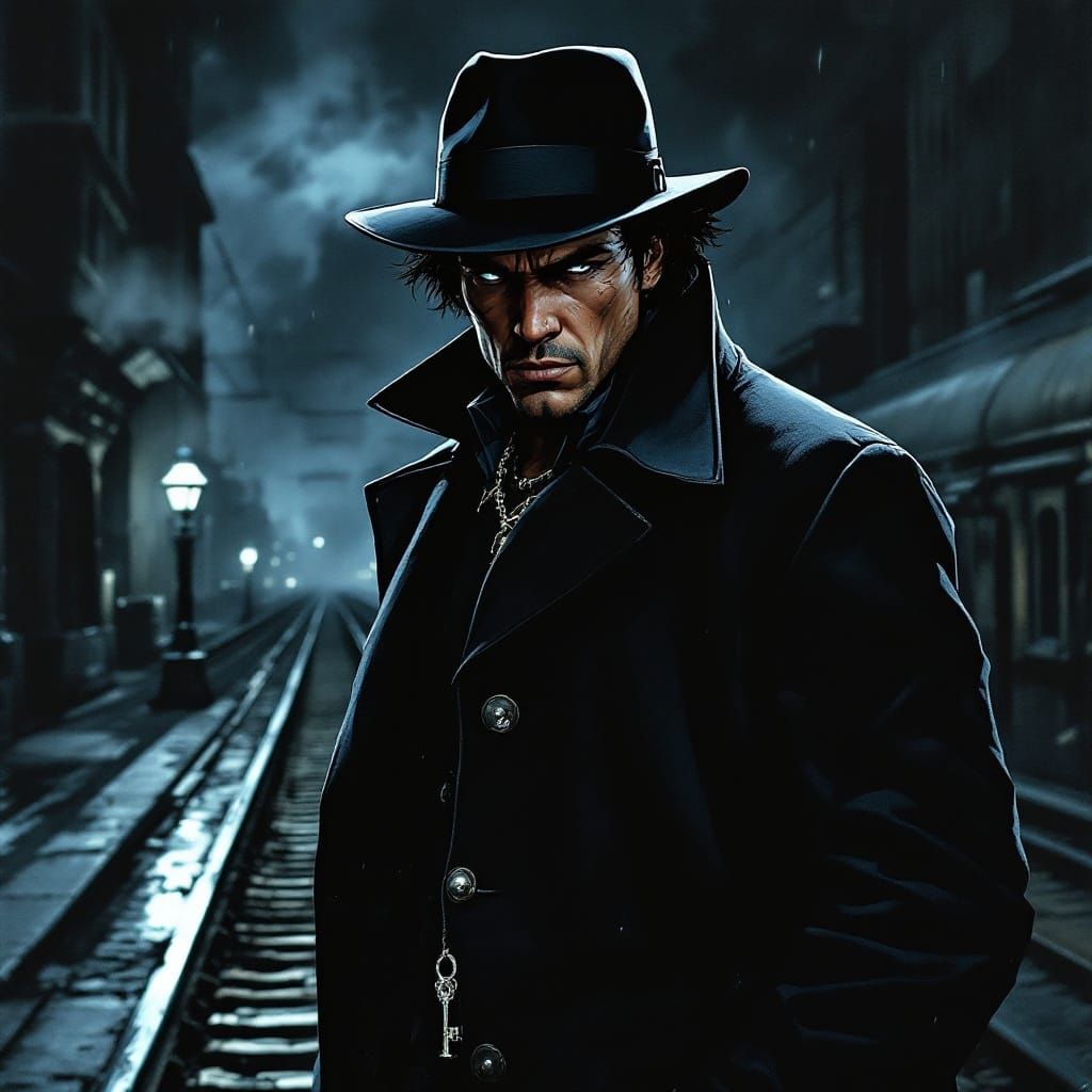 Mysterious Detective Bares His Soul on a Midnight Platform