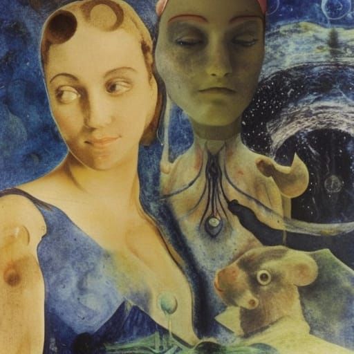 Mouse Leader: Sci-Fi Poster in Dystopian Style