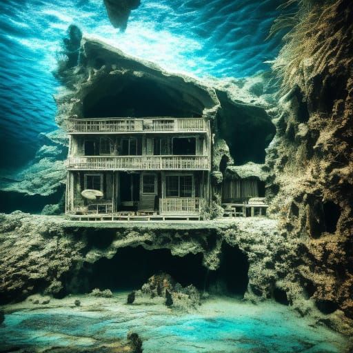 Ethereal Underwater Realm in Hyperrealistic Detail