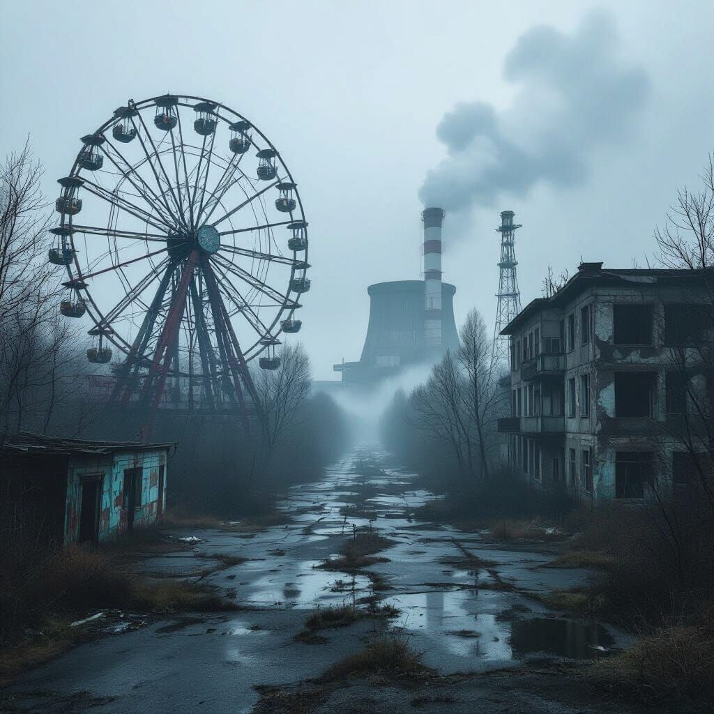 Pripyat: Dystopian Decay in a Ghost City