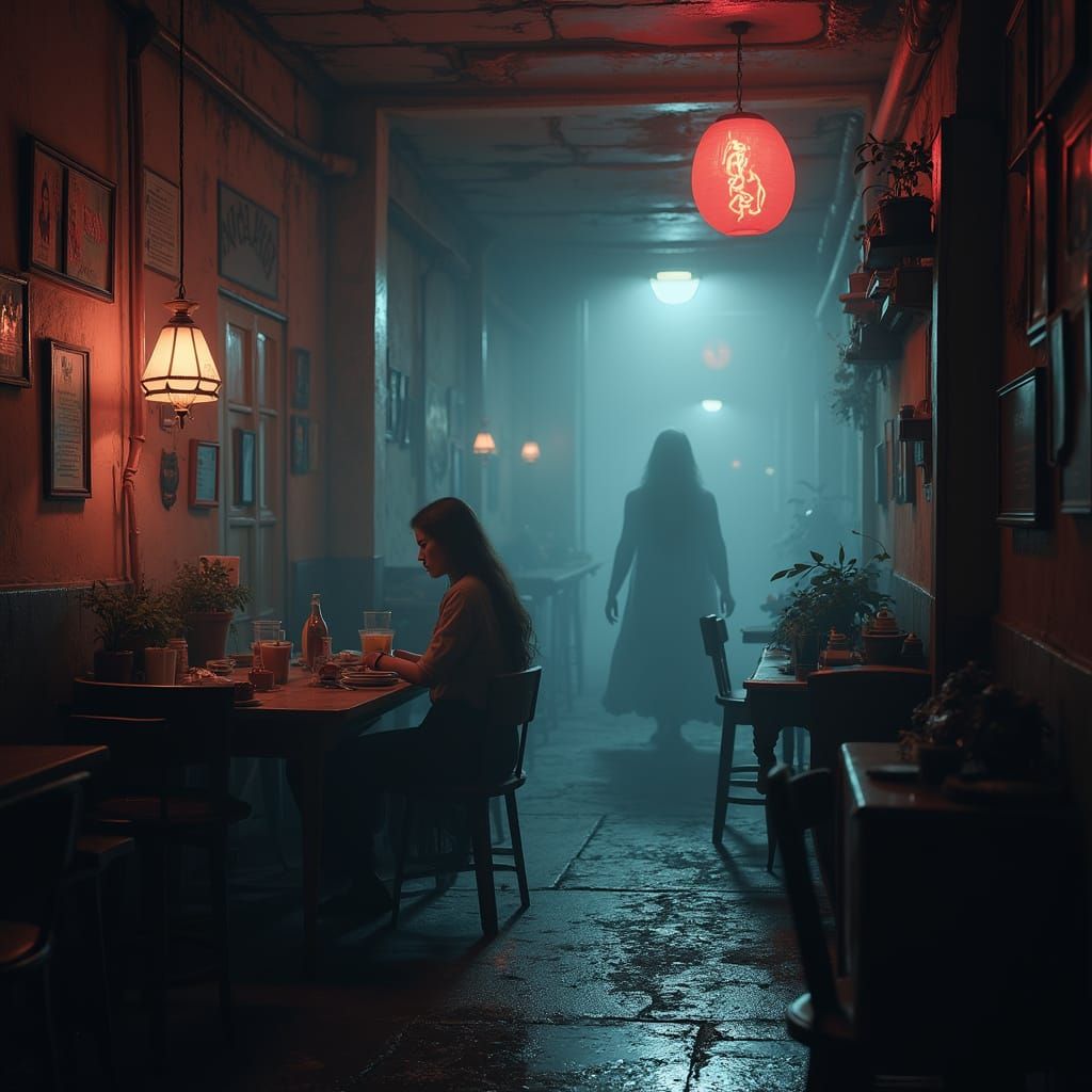 Eerie Slice-of-Life Scenes with Supernatural Twists