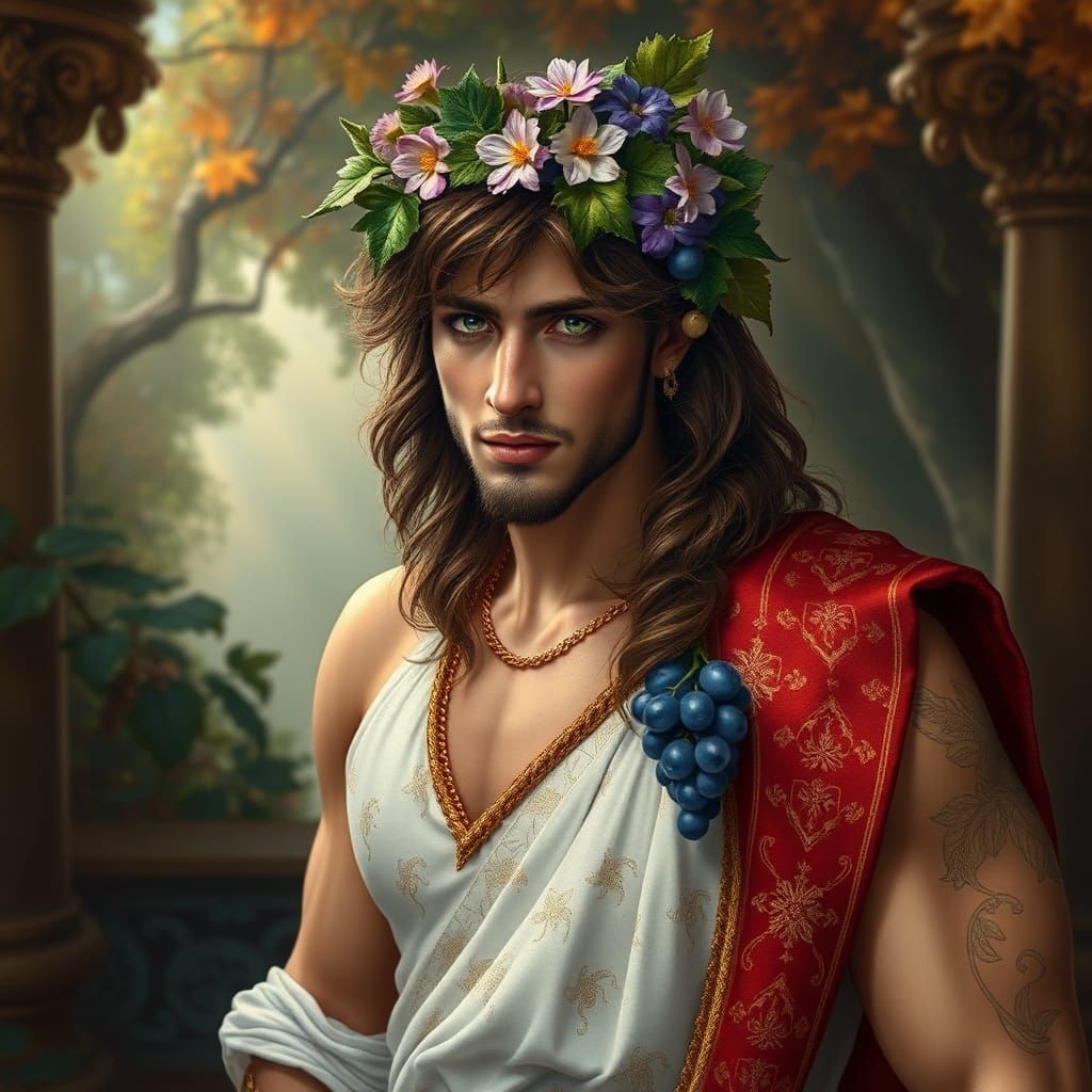 Satyr in Hellenistic Attire: High Fantasy Portrait